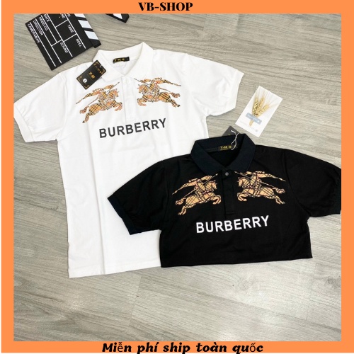 Áo thun nam ngắn tay cổ polo in thêu logo BBR sang trọng vải cotton 100% mềm mịn co giãn form regular VBSHO0012