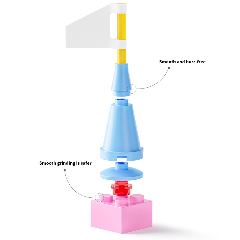 (8742 - 3) Bộ đồ chơi 6ni1 1000 Lâu Đài Màu Hồng Quà Tặng Sinh Nhật Cho Trẻ Bé Gái