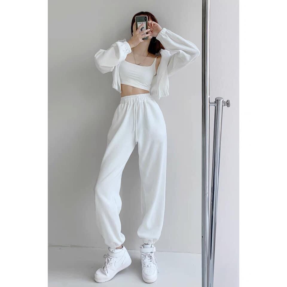 Quần Bom Chất Nỉ Da Ca Form Vừa Bo Chun