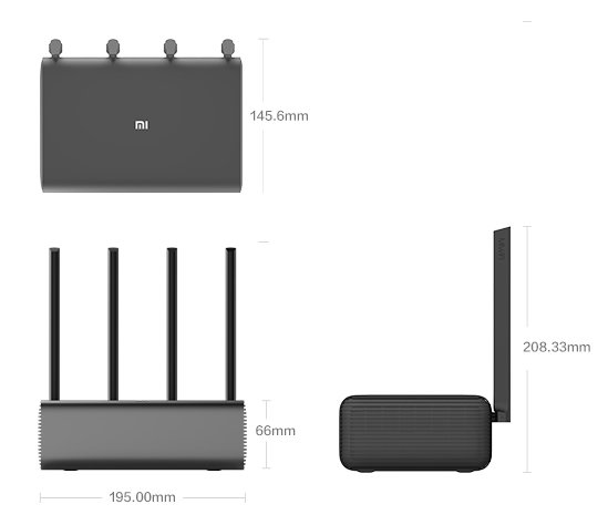 [Mã ELMS4 giảm 7% đơn 500K] Router Xiaomi Pro 4 râu - Mesh Modem Wifi