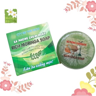 Xà bông dừa chùm ngây dưỡng da 100g