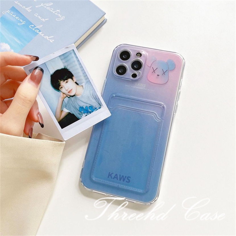 Ốp Điện Thoại Mềm Chống Rơi In Hình Gấu Đơn Giản Cho iPhone 14 13 12 11 Pro Max SE2020 X Xr Xs Max 8 7 6 6s Plus