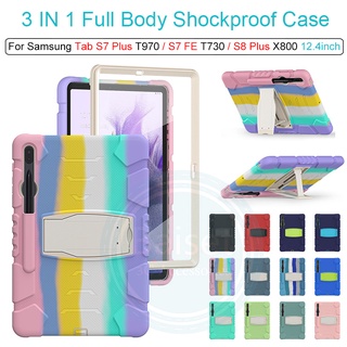 Bao da máy tính bảng chống sốc cho Samsung Tab S8 Plus X800 X806 S7 Fe T730 T735 T736 T733 S7 Plus T970 T975 12.4inch
