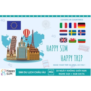 SIM CHÂU ÂU CHUẨN MẠNG VODAFONE - SÓNG YẾU HOÀN TIỀN |10-20-30 NGÀY| 5GB-10GB-15GB