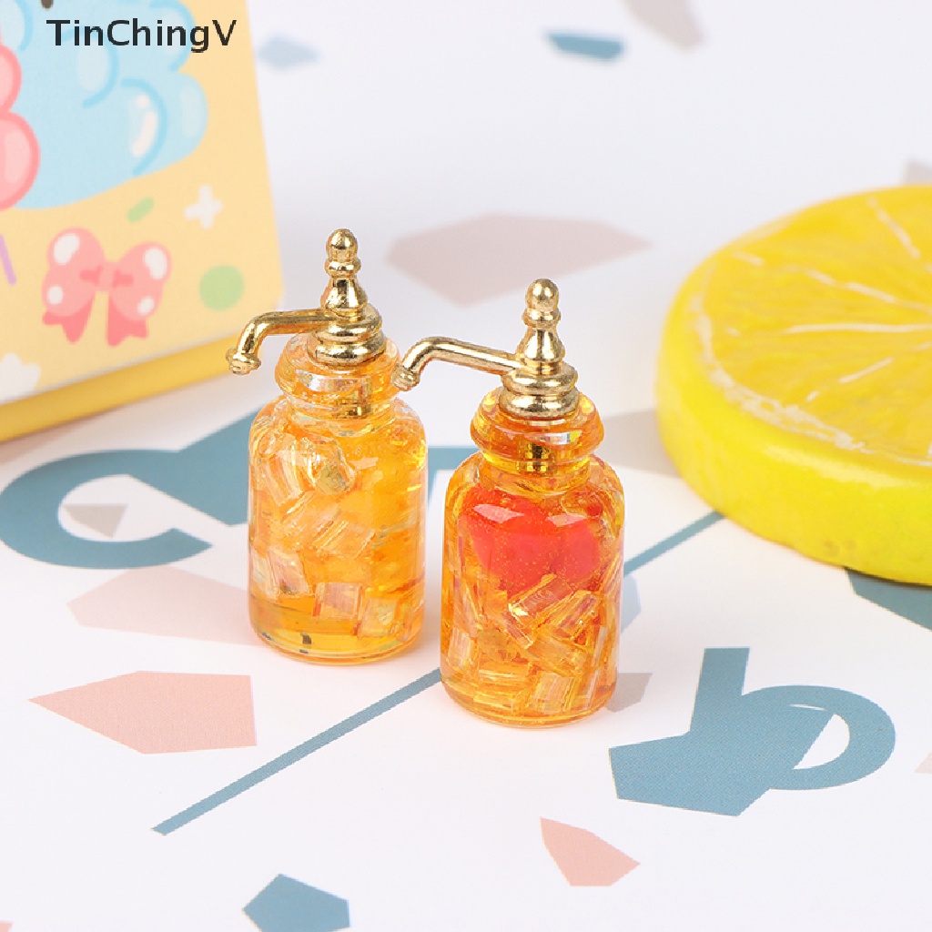Bình thủy tinh đựng rượu thiết kế độc đáo trang trí nhà búp bê tỉ lệ 1: 12