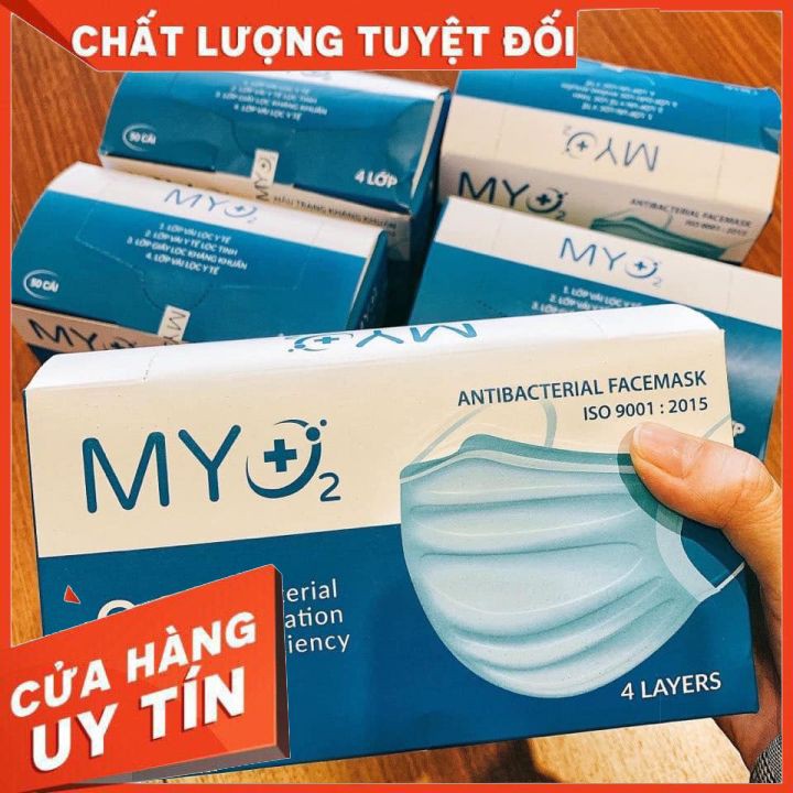 Khẩu trang cao cấp 4 lớp Myo2 {SALE}