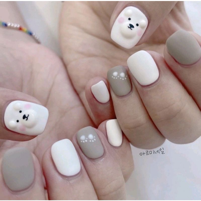 Móng giả thiết kế Huyền Trang Nail hộp 10 móng kèm keo dũa