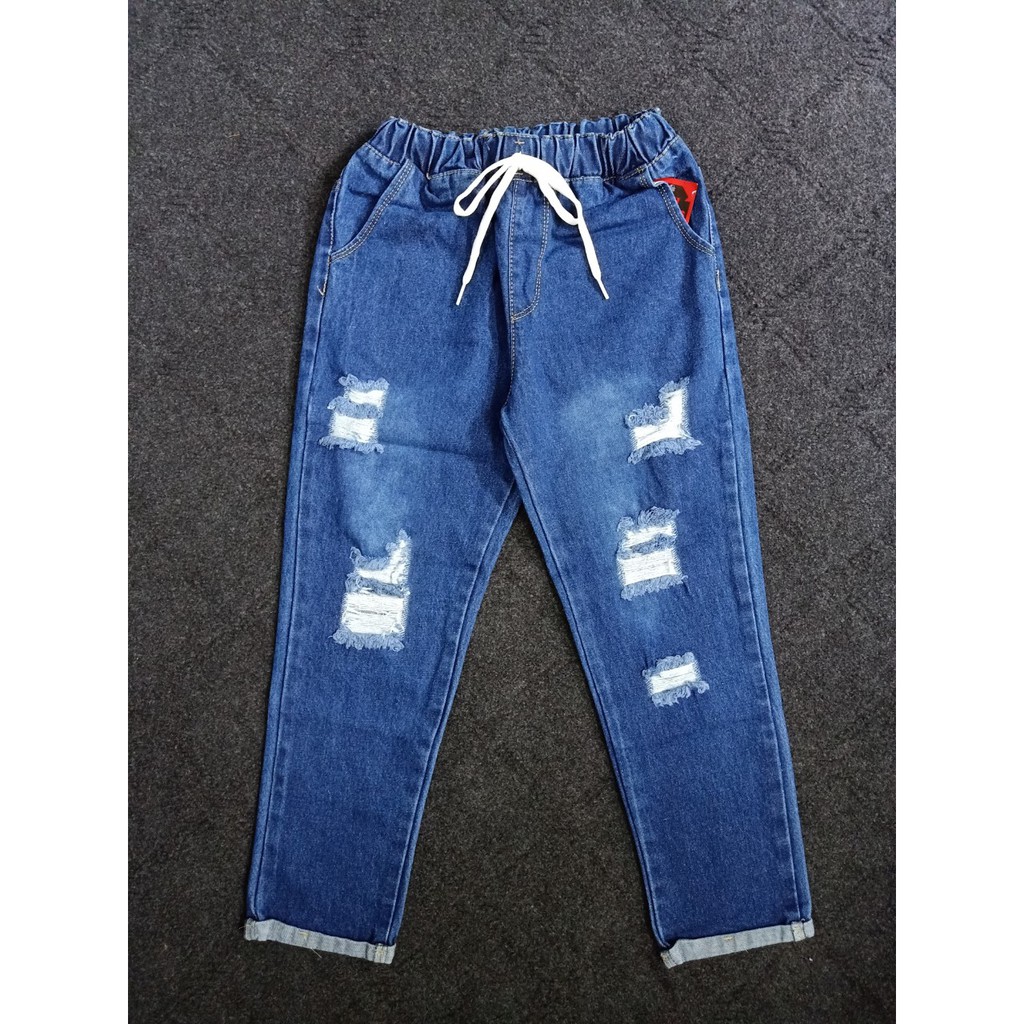 Quần Baggy Jean Lưng Thun Bigsize