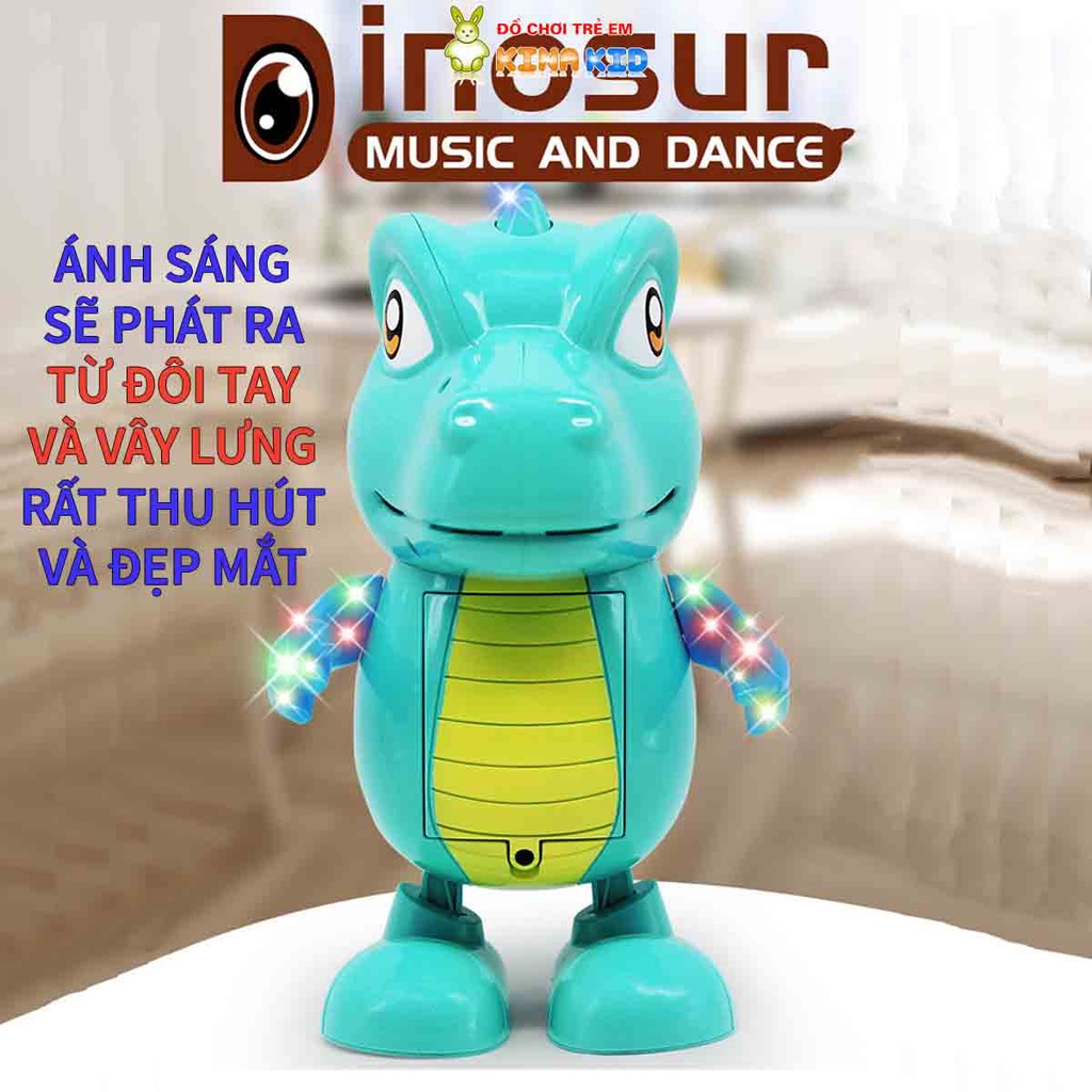 Đồ Chơi Khủng Long Dinosaur Nhảy Múa, Có Đèn Và Nhạc Vui Nhộn Cho Bé