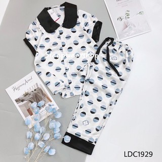 Đồ ngủ pijama, pijama, đồ mặc nhà lụa satin tay ngắn, siêu xinh