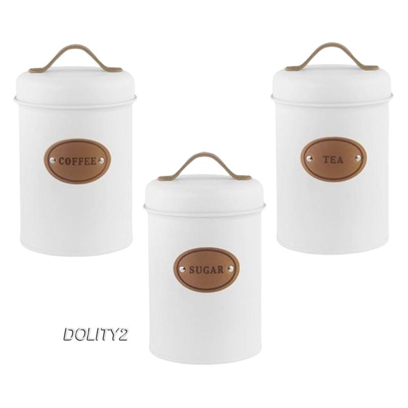 [Dolity2] Hũ Đựng Đồ Có Nắp Chặt Khí Phong Cách Bắc Âu Cho Phòng Bếp Quầy Bartop