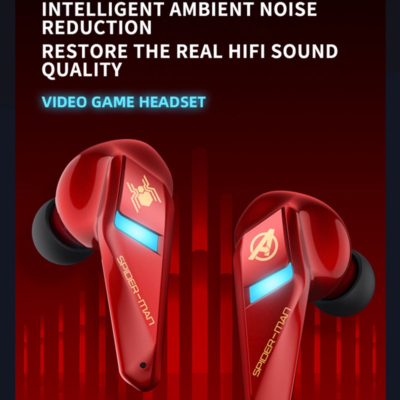 Tai nghe nhét tai không dây DISNEY BTMV15 bluetooth 5.0 độ trễ thấp âm thanh rõ ràng giảm tiếng ồn tích hợp mi cờ rô