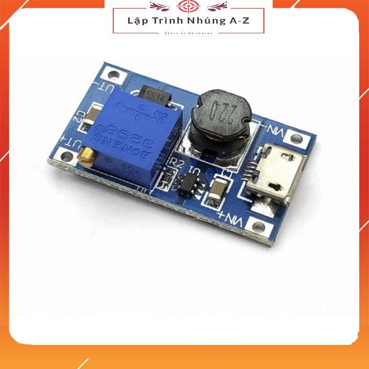 [Lập Trình Nhúng A-Z][107] Mạch Tăng Áp Mini Có Cổng Micro USB MT3608