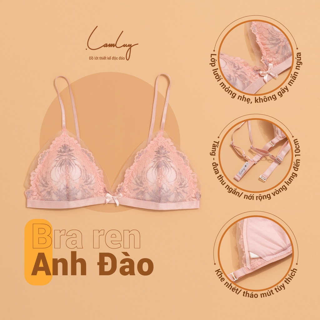 Áo ngực không gọng bra mút mỏng Lamluy đẹp gợi cảm