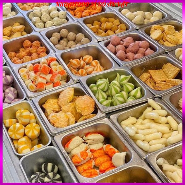 [Mã 77FMCGSALE1 giảm 10% đơn 250K] Bò viên chiên các loại ăn vặt tha lau ngon Lacusina túi 500g sỉ-lẻ | BigBuy360 - bigbuy360.vn