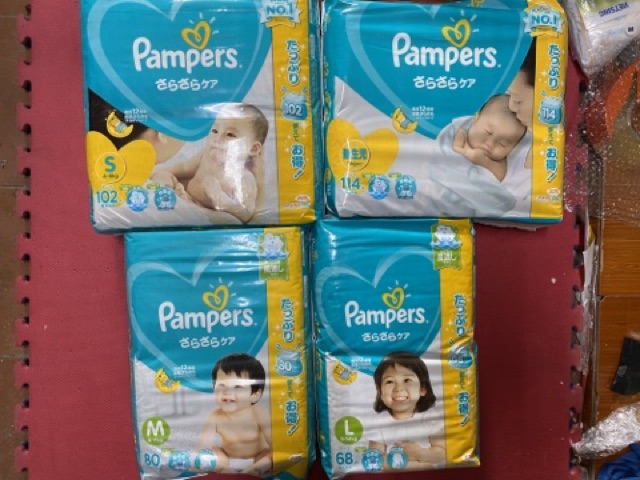 (Jumbo) Tã quần/ dán Pampers nội địa Nhật : Nb114- S102- M80/74- L68/58- XL50- XXL32