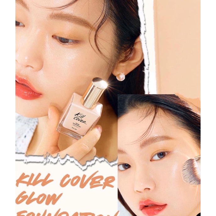 [FREE SHIP] Kem Nền Clio Kill Cover Glow Foundation 15ml