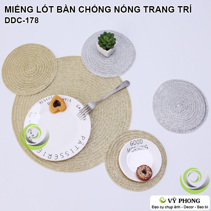 THẢM LÓT BÀN ĂN CHỐNG NÓNG MIẾNG LÓT PHONG CÁCH BẮC ÂU DECOR TRANG ĐẠO CỤ CHỤP ẢNH SẢN PHẨM INS DDC-178