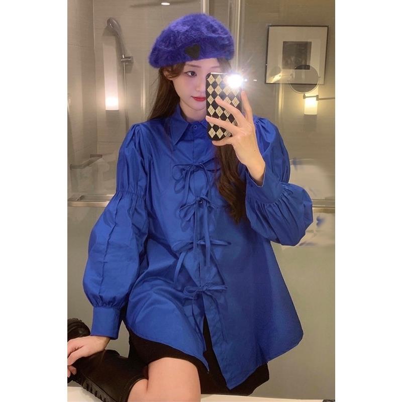 Áo Sơ Mi Thiết Kế Mới Mùa Đông Phong Cách Retro Cho Nữ