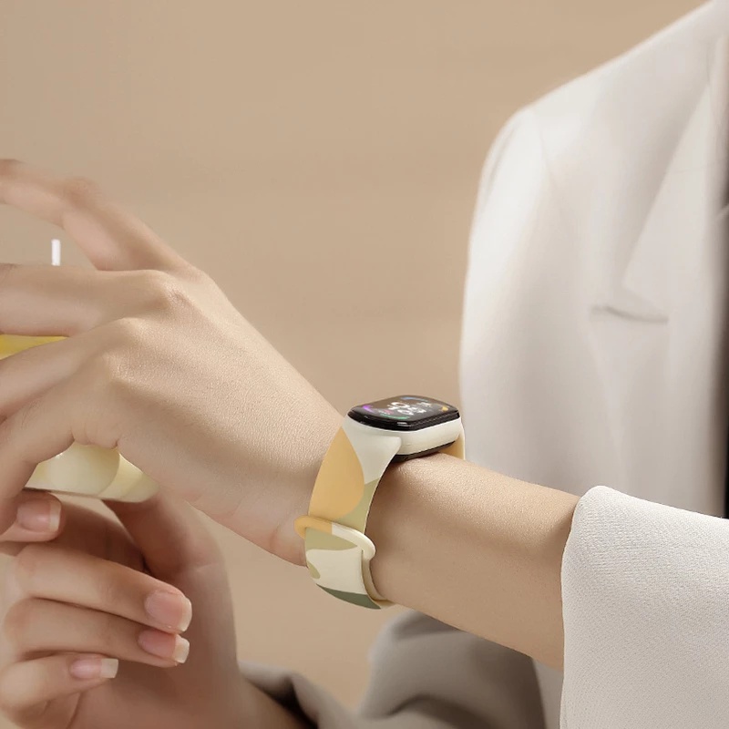 1 Dây Đeo Thay Thế Bằng Silicone Cho Mi Band 5 6/Mi Band 5 6