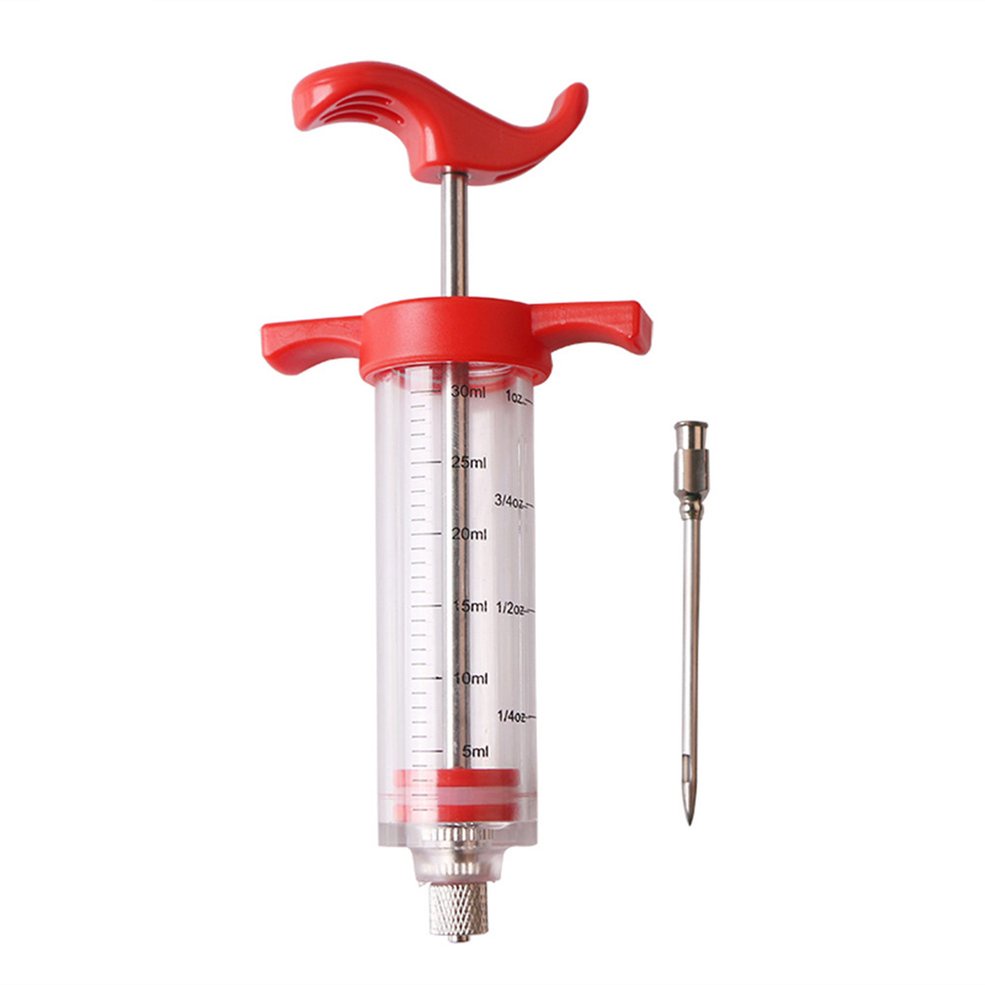 Qft346 Bbq Meat Syringe Marinade Injector Turkey Chicken Flavor Syringe
