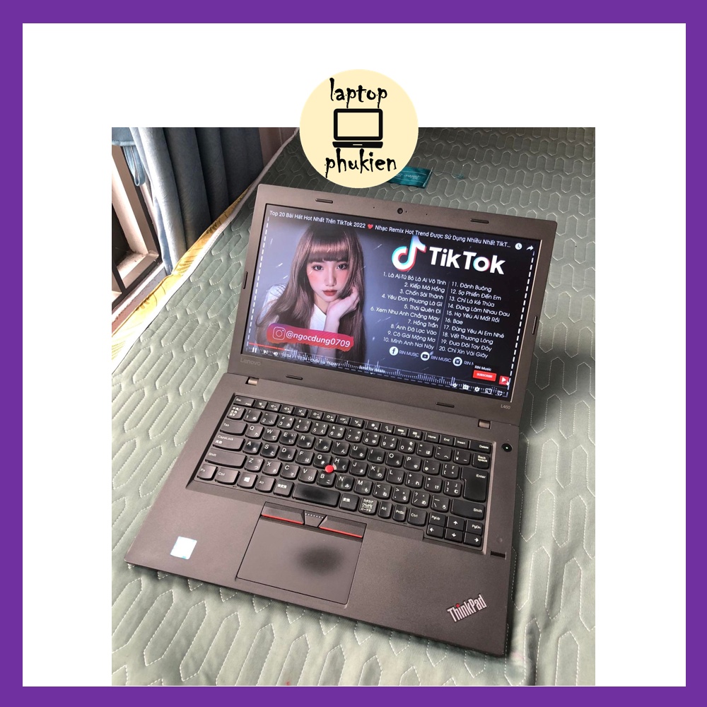 Máy tính xách tay Lenovo ThinkPad L460 Core i5 6200U 2.3GHz, ram 16GB, SSD120GB, 14" - chính hãng bảo hành 1 năm