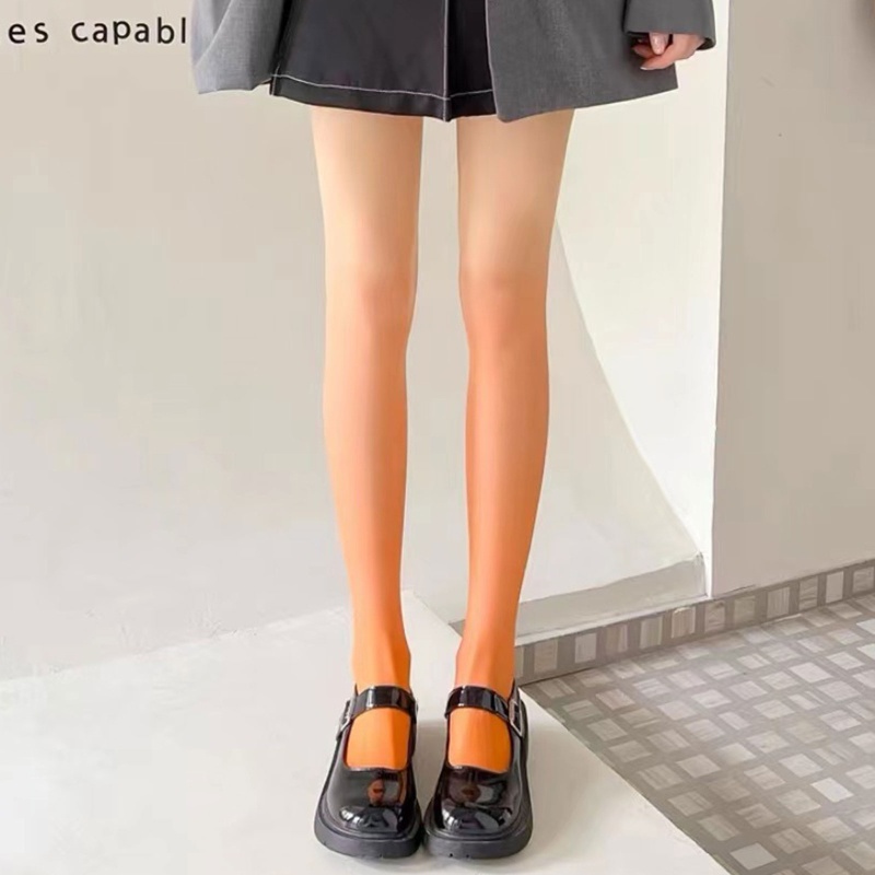 Quần Tất Hở Đáy Màu Gradient Phong Cách Lolita Nhật Bản Quyến Rũ Cho Nữ