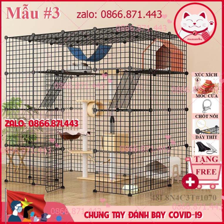 ⚡𝐅𝐑𝐄𝐄𝐒𝐇𝐈𝐏⚡ Chuồng mèo lắp ghép tầng lưới sắt lắp ghép đa năng cho thú cưng thỏ, sóc bọ ú chọn mẫu theo phân loại