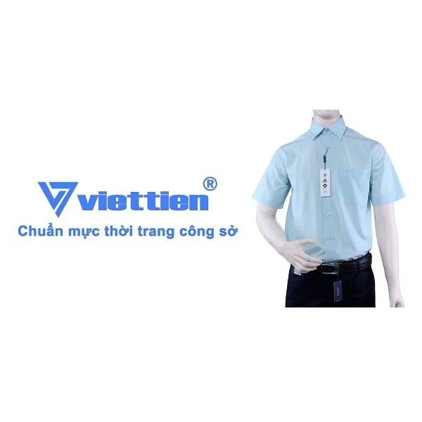 [Chính hãng] Áo sơ mi ngắn tay Việt Tiến giảm giá sốc, Sơ mi công sở, sơ mi trơn
