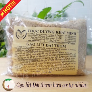GẠO LỨT TRẮNG ĐÀI THƠM HỮU CƠ TRỒNG TỰ NHIÊN 1KG ( gạo lứt dẻo dành cho người ăn kiêng giảm cân, ăn thực dưỡng )