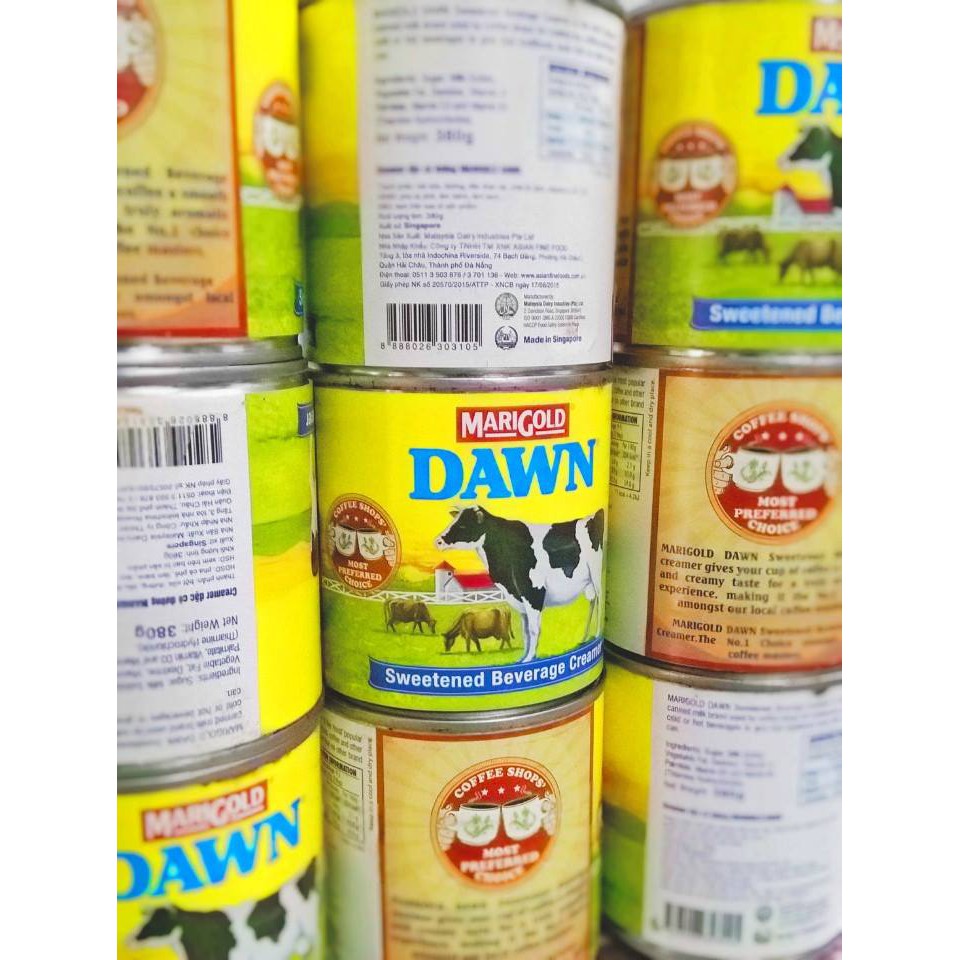 Sữa đặc Dawn nhập khẩu từ Singapore hộp 380gr