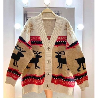 Khoác len thổ cẩm noel