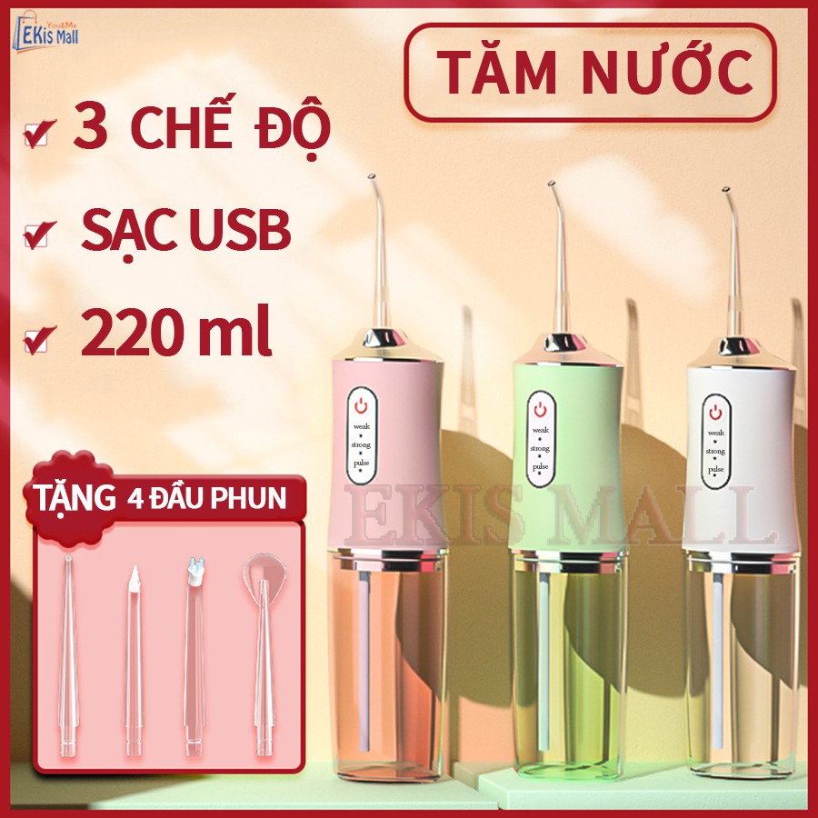 Tăm nước cầm tay Oral Máy Tăm nước vệ sinh răng miệng Cao cấp