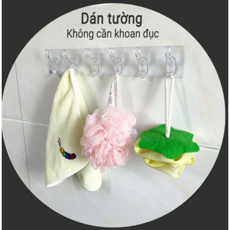 MÓC DÁN TƯỜNG TRONG SUỐT SIÊU DÍNH