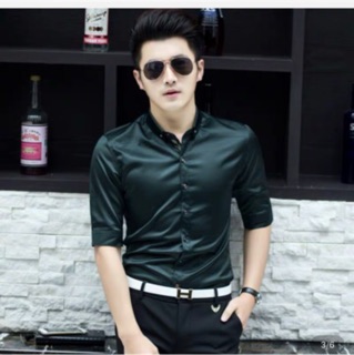 Áo sơ mi nam lụa bóng