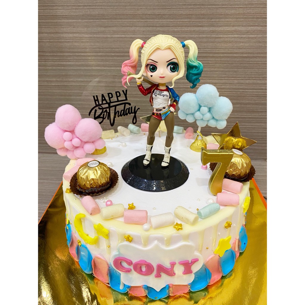 Mô hình Joker và Harley Quinn chibi cosbaby cute cao 14cm