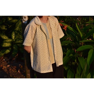 |LINEN| Sơ mi bâu sen
