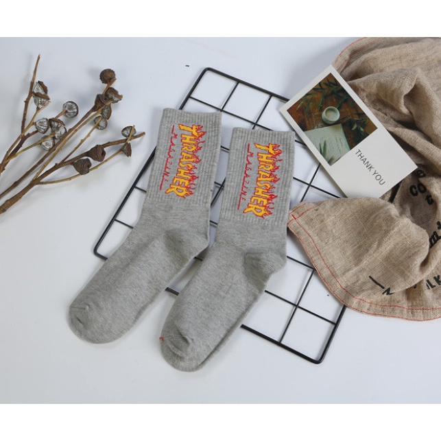 Vớ THRASHER cao cổ Nam Nữ phong cách thể thao, trẻ trung, năng động.