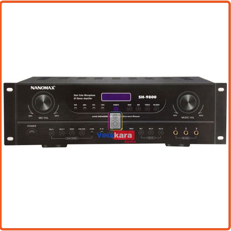 Amply karaoke Nanomax SH-9800 Chính hãng