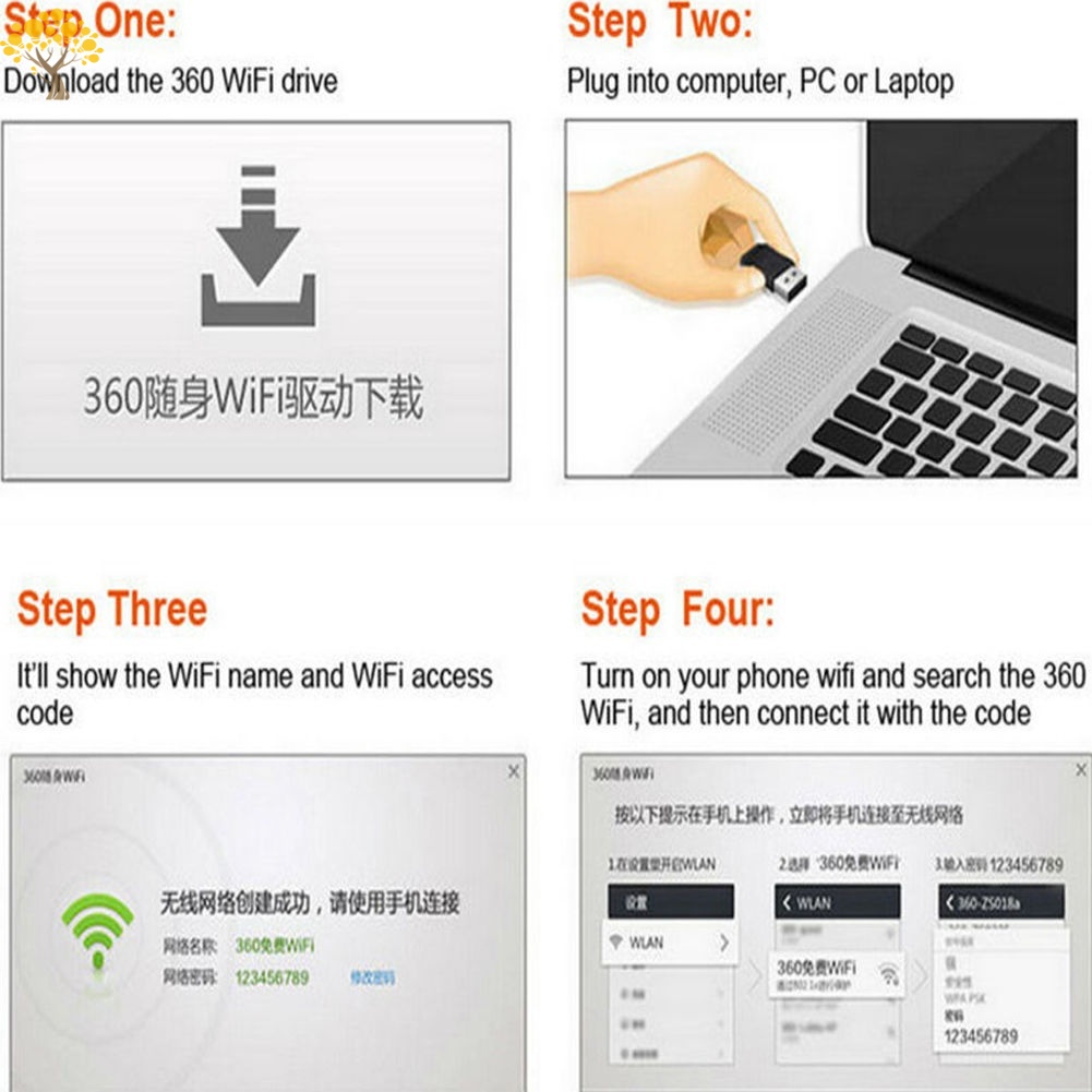Thiết bị lặp sóng Wifi 3 mini 360 độ | BigBuy360 - bigbuy360.vn