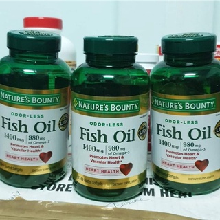 Viên dầu cá Nature Bounty Fish Oil 1400mg Mỹ 130 viên