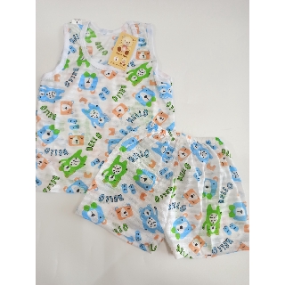 Bộ Ba Lỗ Sợi Tre Cho Bé (Size 6-16kg) (SP001148 )