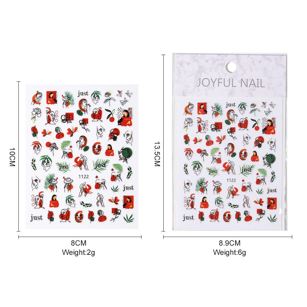 [Hàng mới về] Nhãn dán họa tiết hình học graffiti thời trang tự trang trí móng nghệ thuật