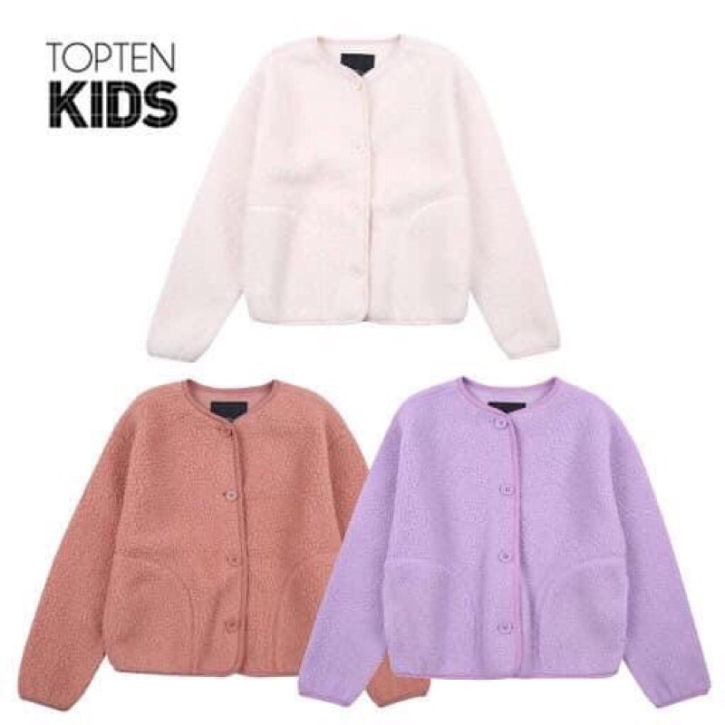 Áo Khoác Lông Cừu Cho Bé Gái