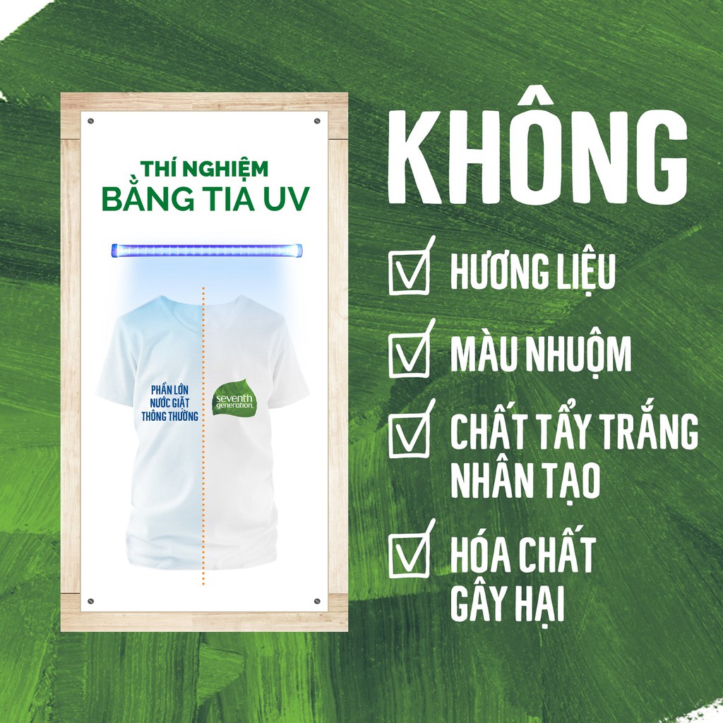 [Mã FMCGMALL - 8% đơn 250K] Nước giặt gốc thực vật Seventh Generation 2L (Chai)