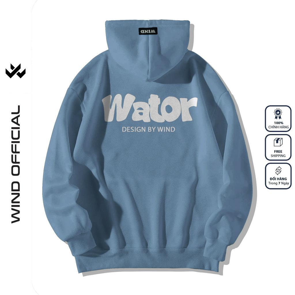 Áo hoodie unisex form rộng WIND WATOR thời trang áo khoác nam nữ oversize ulzzang