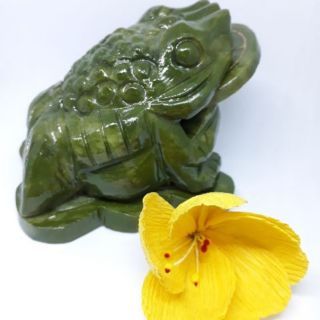 Thiềm thừ đá ngọc xanh size nhỏ (cóc ngậm tiền)