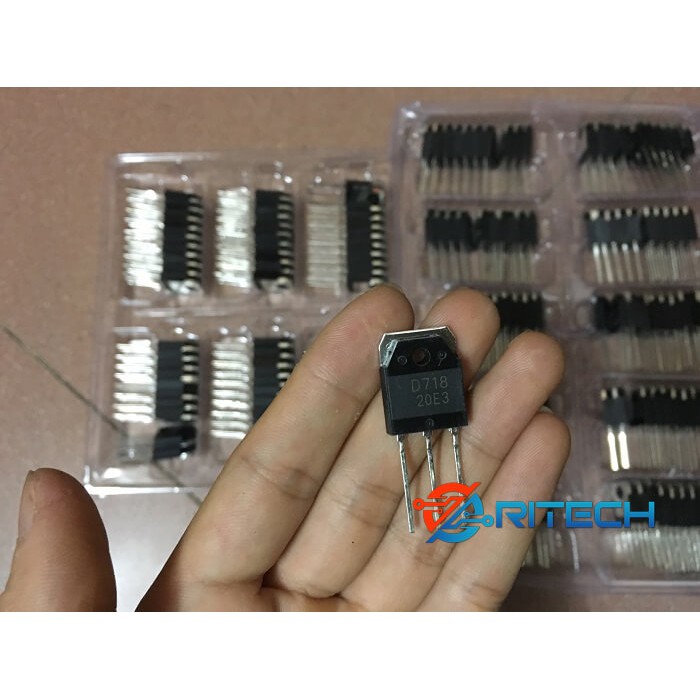 Combo 2 Cặp Transistor D718(2SD718-NPN) và B688(2SB688-PNP) 120V/8A/80W TO-3P(I)