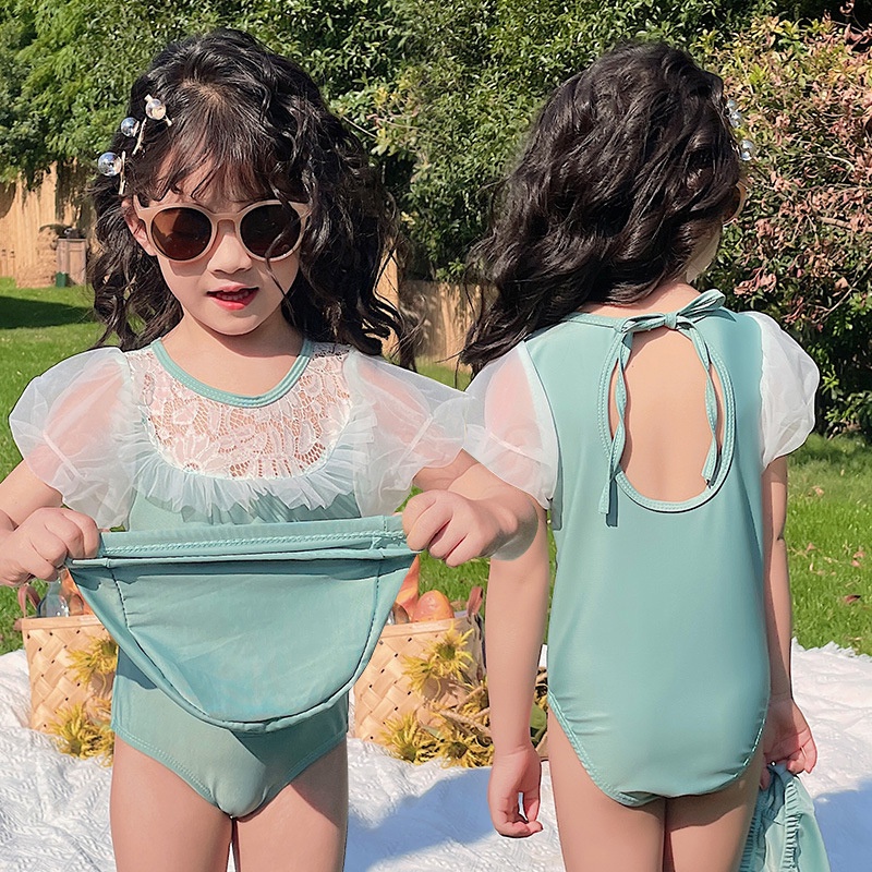 Bộ Đồ Bơi Một Mảnh Kiểu Công Chúa Dễ Thương Cho Bé Gái Từ 1-4 Tuổi