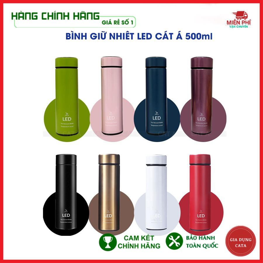 Bình giữ nhiệt Inox có hiển thị nhiệt độ led Cát Á - Giữ nhiệt siêu lâu lên đến 12 tiếng